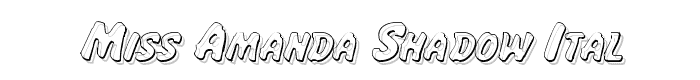 Miss Amanda Shadow Ital font